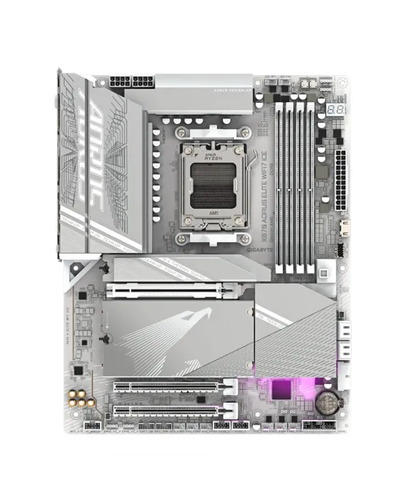 GIGABYTE X870A AORUS ELITE WF7 ICE DDR5 M.2 HDMI DP ATX AM5