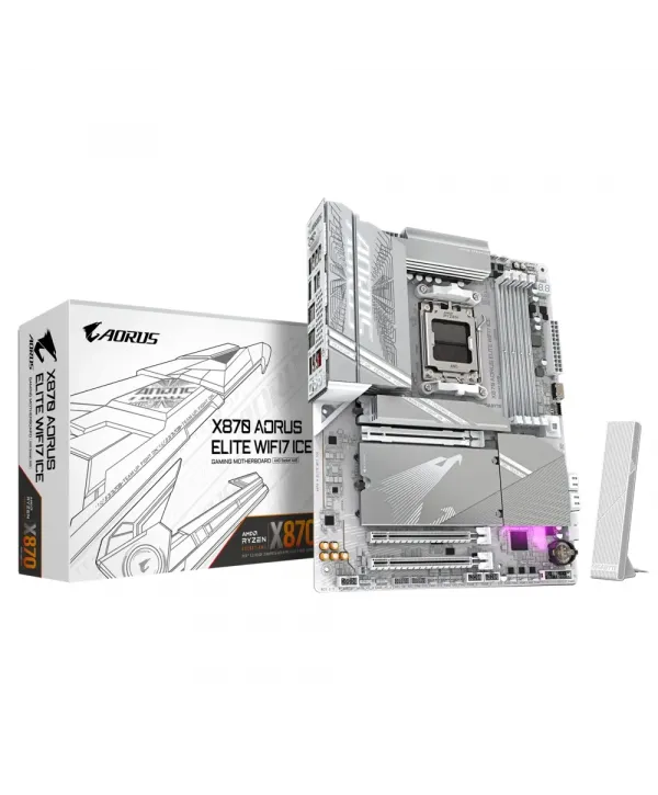 GIGABYTE X870A AORUS ELITE WF7 ICE DDR5 M.2 HDMI DP ATX AM5