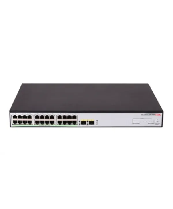 H3C S1600V2-26P-HPWR 24 PORT 10/100/1000 370W POE +2SFP YÖNETİLEBİLİR  POE SWİTCH