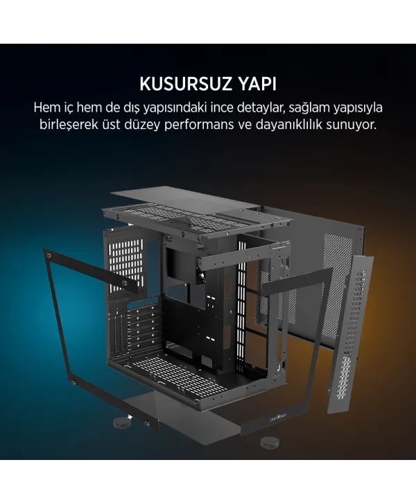 JAMES DONKEY STARK S800 4X ARGB BLACK KASA 750W