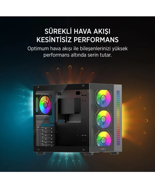 JAMES DONKEY STARK S800 4X ARGB BLACK KASA 750W