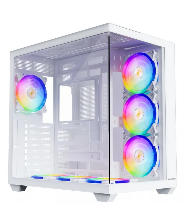 JAMES DONKEY STARK S801 7X ARGB 650W GAMING CASE WHITE