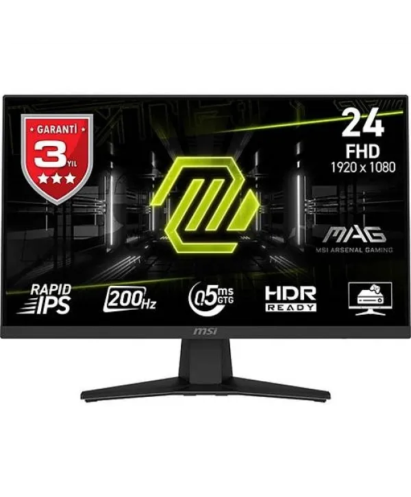 23.8 MSI MAG 244F 0.5 MS 200HZ (FHD) RAPID IPS FLAT