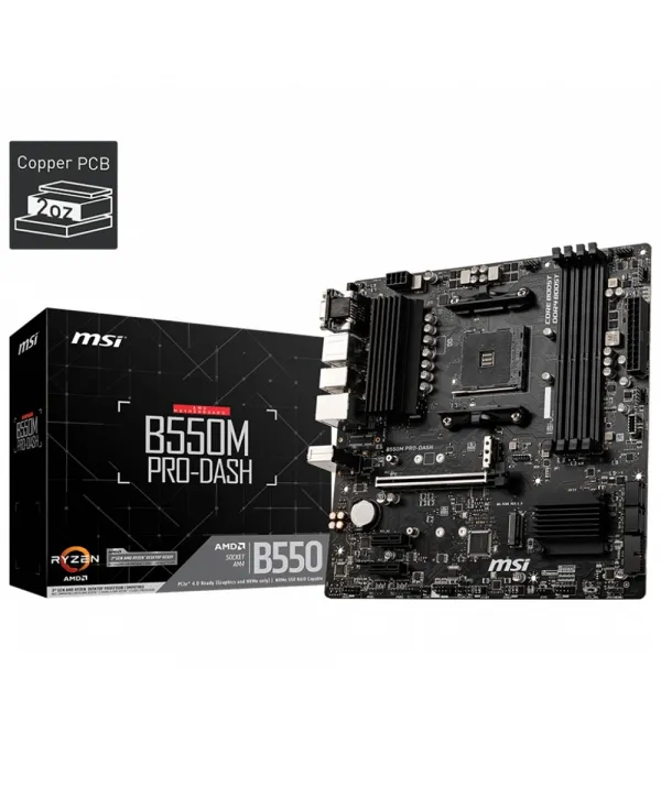 MSI B550M PRO-VDH DDR4 4400(OC) HDMI mATX AM4