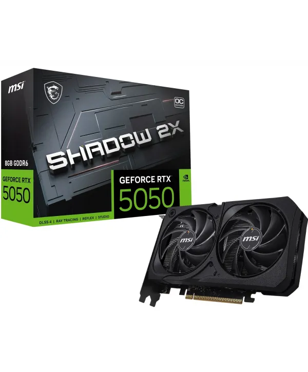 MSI GEFORCE RTX 5050 8G SHADOW 2X OC 8GB GDDR6 128B DX12 PCIE 5.0 X16 (3XDP 1XHDMI)