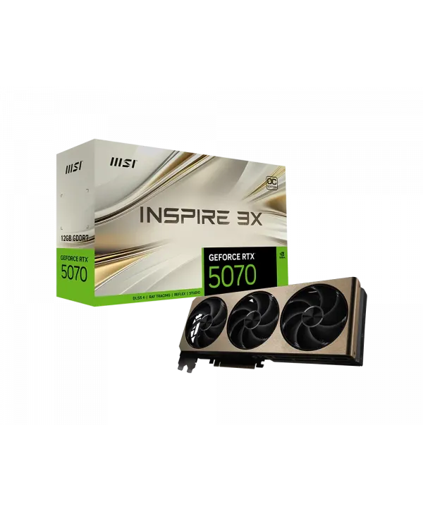 MSI GEFORCE RTX 5070 12G INSPIRE 3X OC 192BIT
