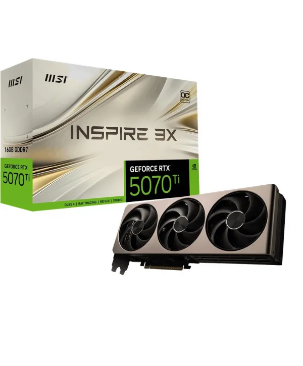MSI GEFORCE RTX 5070 TI 16G INSPIRE 3X OC 256BIT
