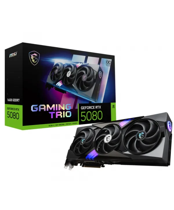 MSI GEFORCE RTX 5080 16G GAMING TRIO OC VGA