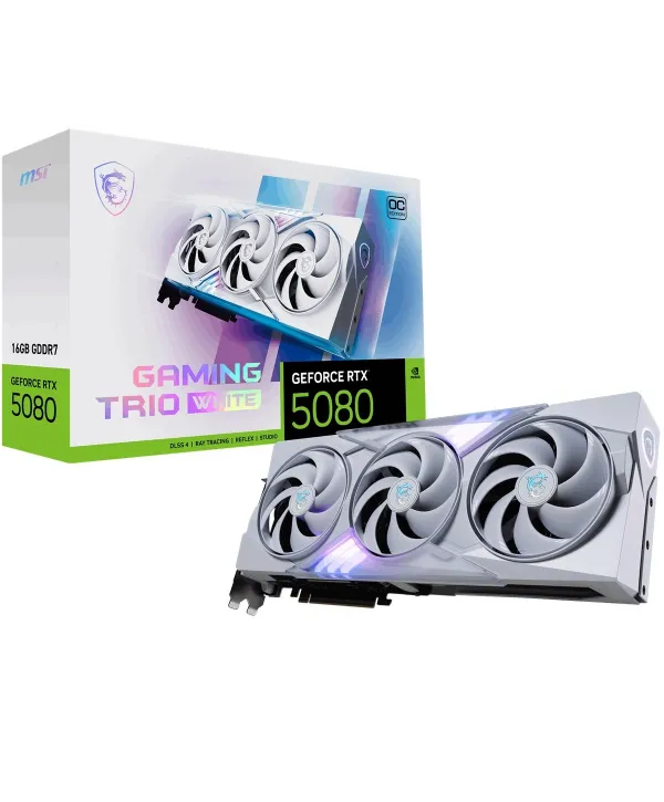 MSI GEFORCE RTX 5080 16G GAMING TRIO OC WHITE VGA