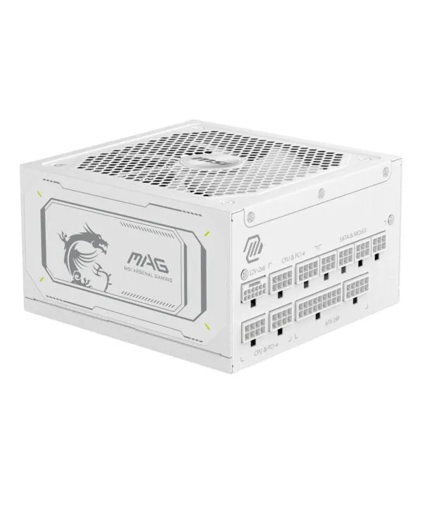 MSI MAG 1000GL PCIE5 WHITE 1000W 80+ GOLD POWER