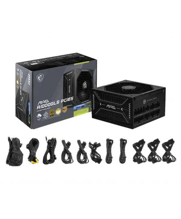 MSI MAG A1000GLS PCIE5 1000W 80+ GOLD POWER SUPPLY