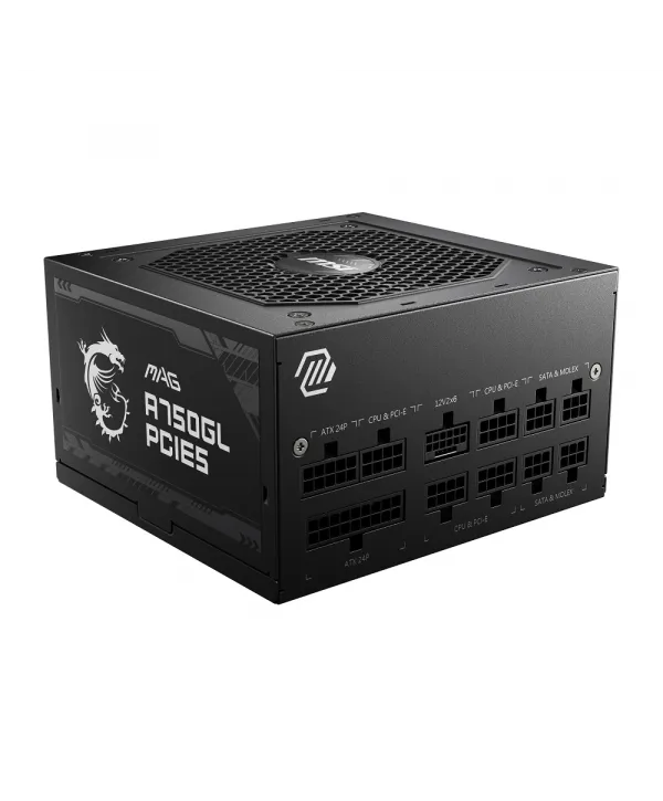 MSI MAG A750GL PCIE5 750W 80+GOLD POWER SUPPLY