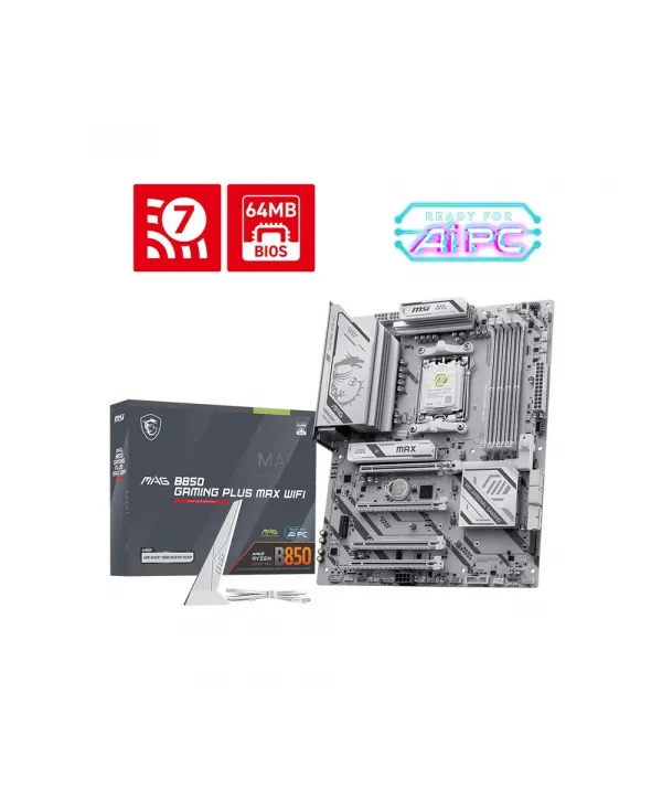MSI MAG B850 PLUS MAX WIFI7 AM5 DDR5 8200+(OC)MHz