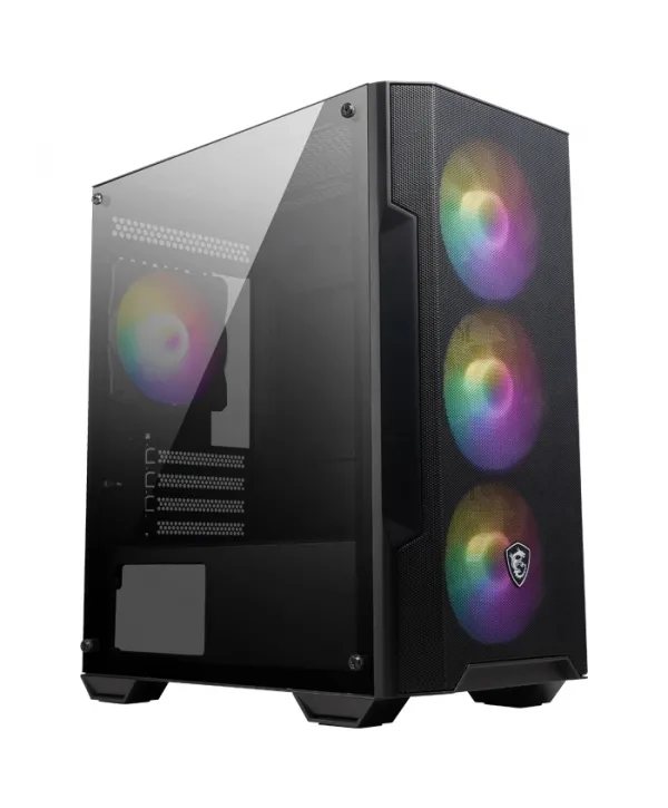 MSI MAG FORGE M100A 4x120mm ARGB mATX GAMING KASA