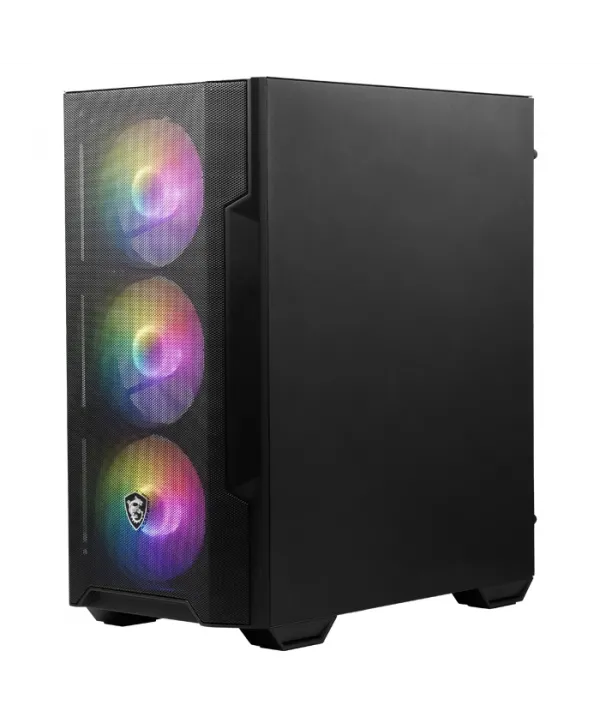 MSI MAG FORGE M100A 4x120mm ARGB mATX GAMING KASA