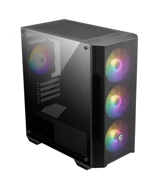 MSI MAG FORGE M100A 4x120mm ARGB mATX GAMING KASA