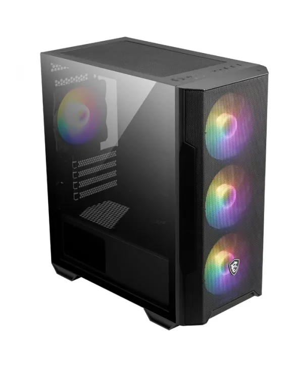 MSI MAG FORGE M100R 4X120mm ARGB mATX GAMING KASA