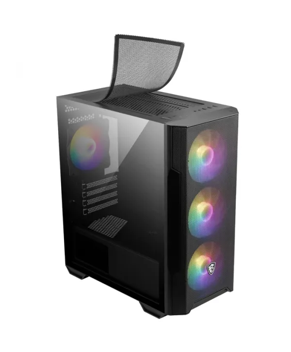 MSI MAG FORGE M100R 4X120mm ARGB mATX GAMING KASA