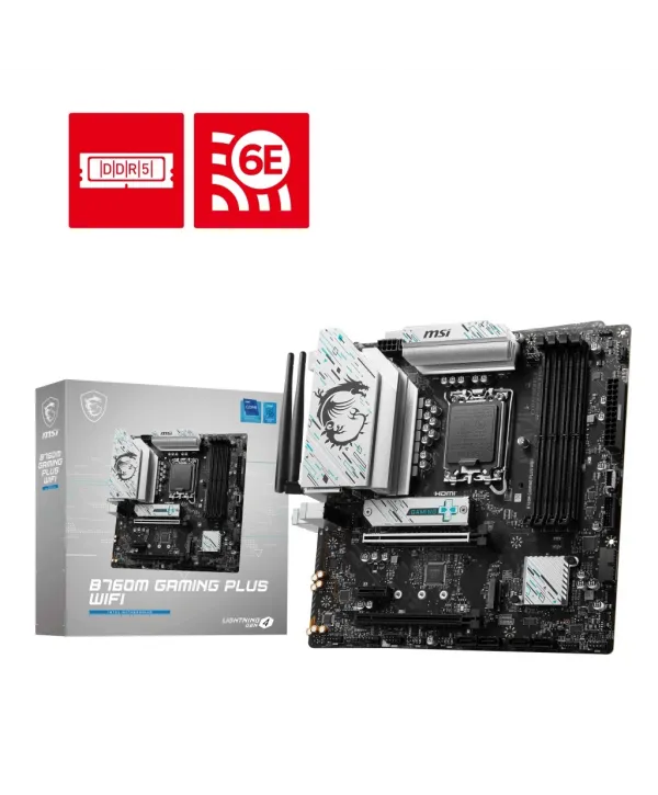 MSI MB B760M GAMING PLUS WIFI DDR5 6800(OC)MHz HDMI DP ATX 1700P