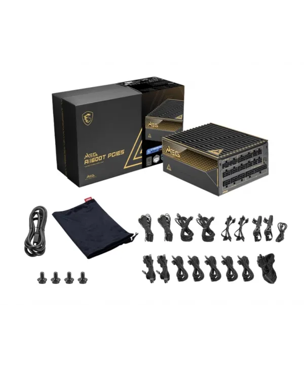 MSI MEG AI1600T PCIE5 1600W80+ TITANIUM FULMODULAR