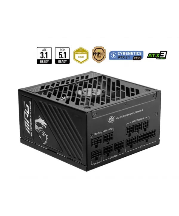 MSI MPG A1000GS PCIE5 1000W 80+ GOLD  FULL MODULER