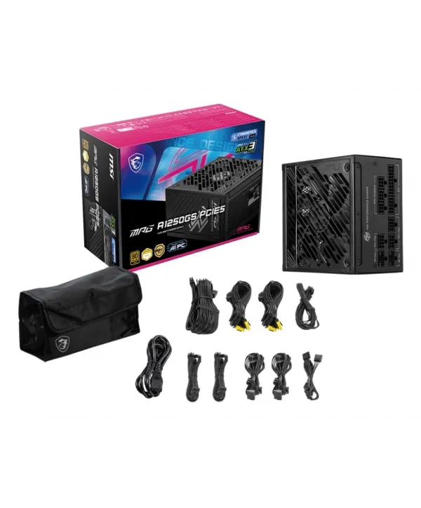 MSI MPG A1250GS PCIE5 1250W 80+ GOLD PSU
