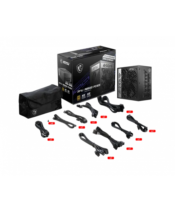 MSI MPG A850G PCIE5 850W 80+ GOLD POWER SUPPLY