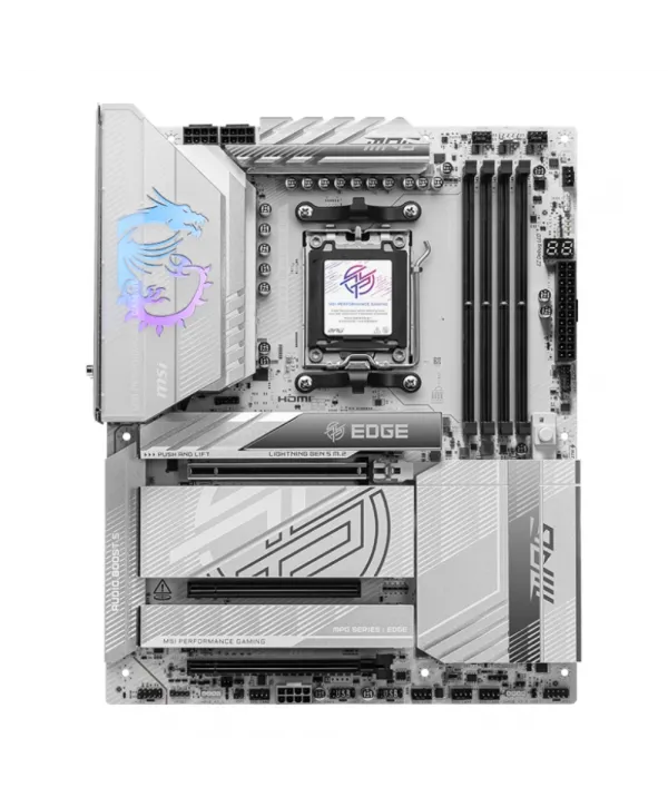 MSI MPG X870E EDGE TI WIFI AM5 DDR5 8400MHZ(OC) USB4 4x M.2 HDMI 5G LAN WIFI 7 RGB ATX