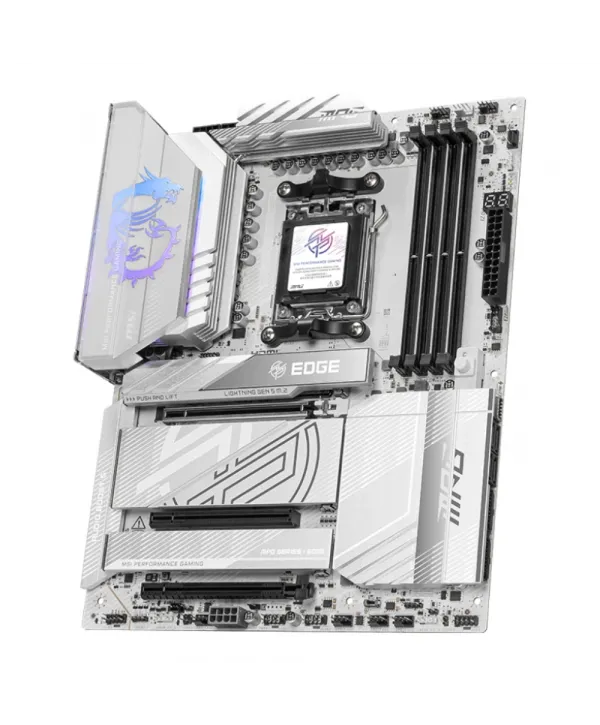 MSI MPG X870E EDGE TI WIFI AM5 DDR5 8400MHZ(OC) USB4 4x M.2 HDMI 5G LAN WIFI 7 RGB ATX