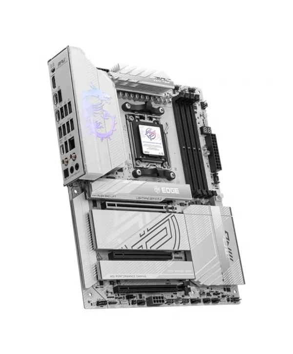 MSI MPG X870E EDGE TI WIFI AM5 DDR5 8400MHZ(OC) USB4 4x M.2 HDMI 5G LAN WIFI 7 RGB ATX