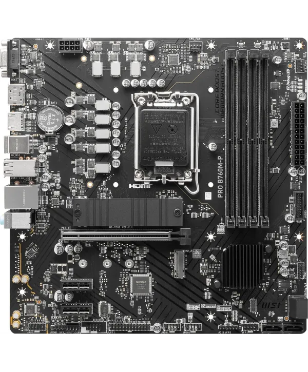 MSI PRO B760M-P DDR5 6800MHz(OC) M.2 HDMI mATX 1700p