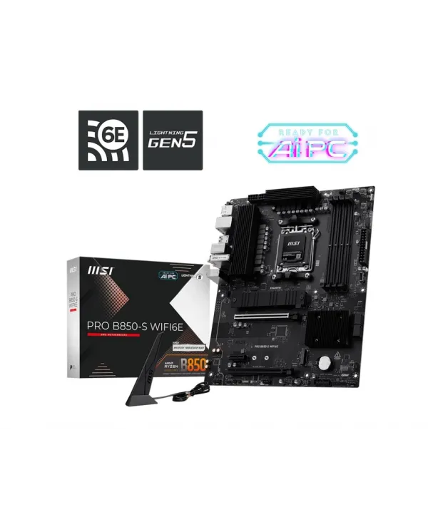 MSI PRO B850-S WIFI6E AMD B850 SOKET AM5 DDR5
