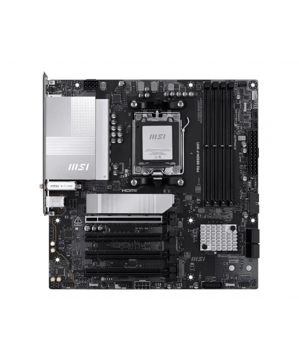 MSI PRO B850M-P WIFI DDR5 AM5 8200MHZ(OC) HDMI DP 3X M.2 USB 10GBS 5G LAN WI-FI 7 MATX