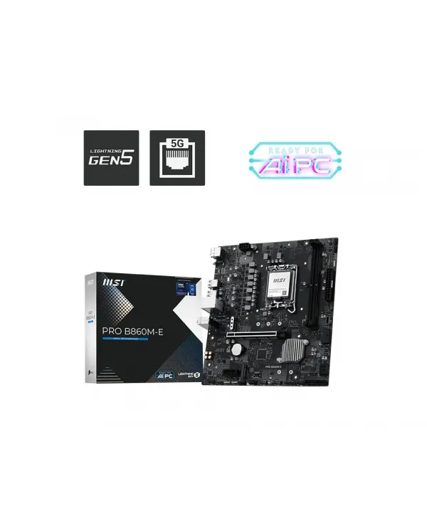 MSI PRO B860M-E DDR5 6400MHz(OC) 1851P mATX