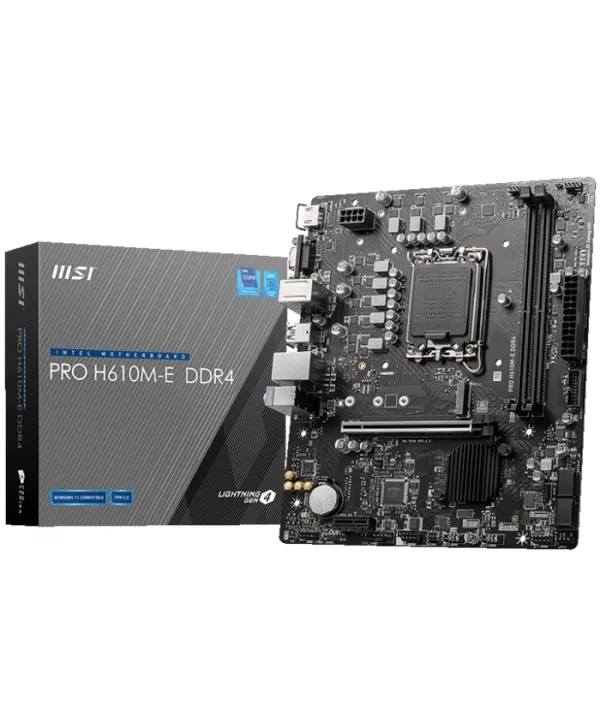 MSI PRO H610M-E DDR4 3200MHZ mATX 1700p