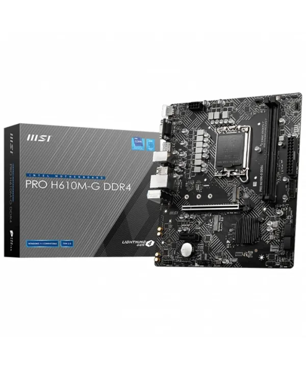MSI PRO H610M-G DDR4 3200MHZ mATX 1700p