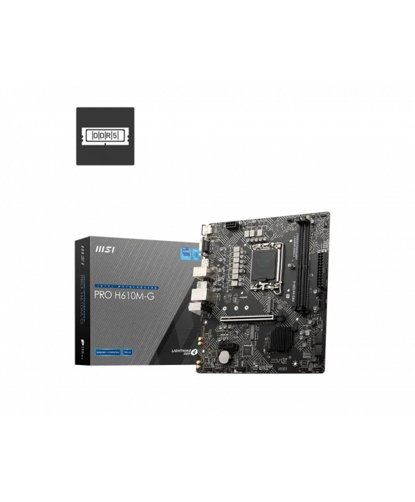 MSI PRO H610M-G DDR5 5600MHZ MATX 1700