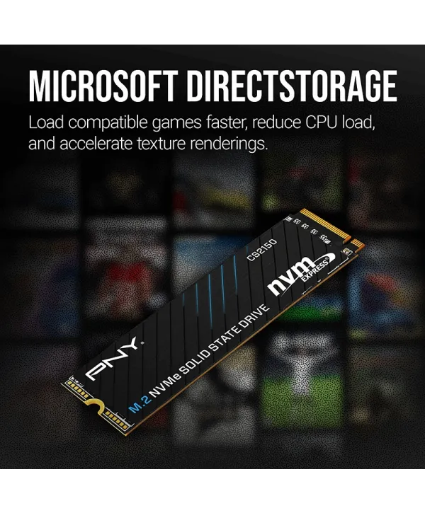 PNY CS2150 1TB 10200/8300 MB/s M.2 NVMe SSD (M280CS2150-1TB-TB)