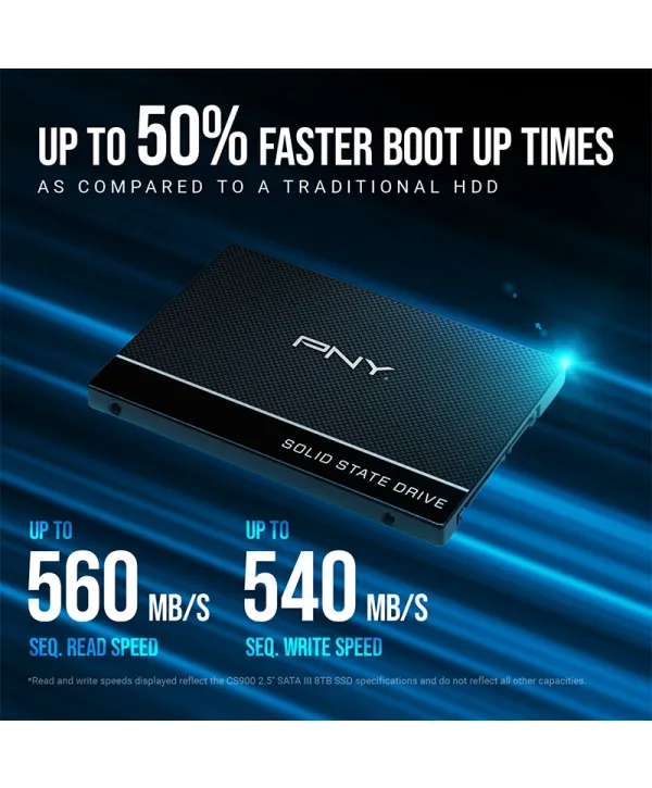 PNY CS900 500GB 535/500MB/s 2,5 SATA3 SSD (SSD7CS900-500-RB)