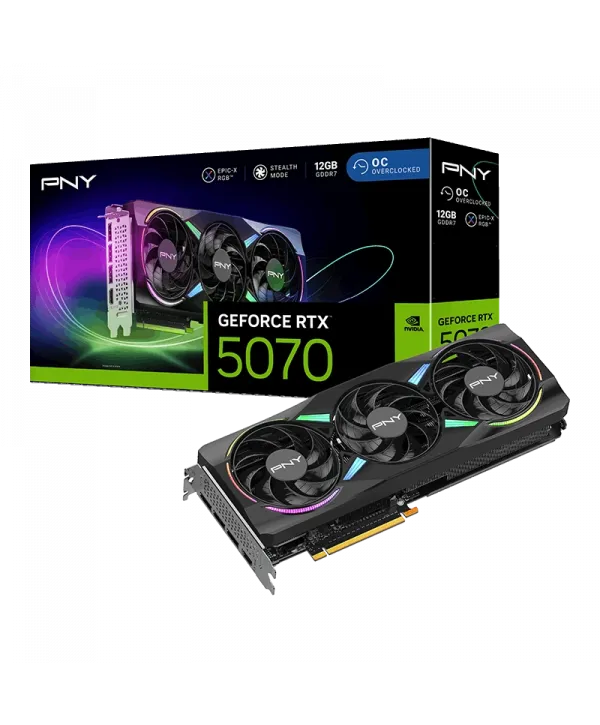 PNY RTX 5070 ARGB EPIC-X 12GB GDDR7 192Bit (VCG507012TFXXPB1-O) Ekran Kartı
