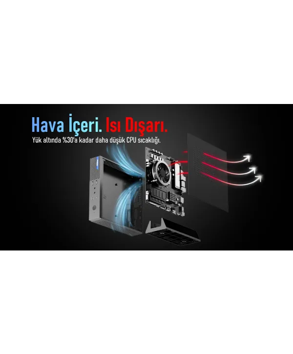 PRITTEC OX1 Q7-TH610L MINI PC I5-12400 / 8GB / 512 Nvme M2 / Free Dos