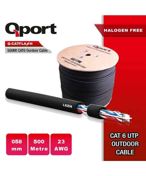 QPORT Q-CATFLASH 500M LSZH CAT6 OUTDOOR KABLO