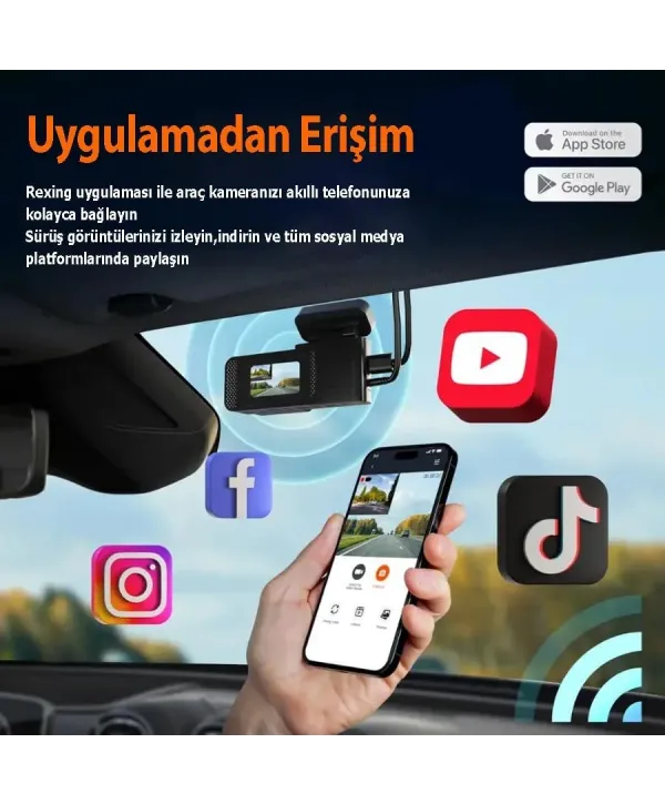 REXING C2 2K WIFI 32GB SD KART