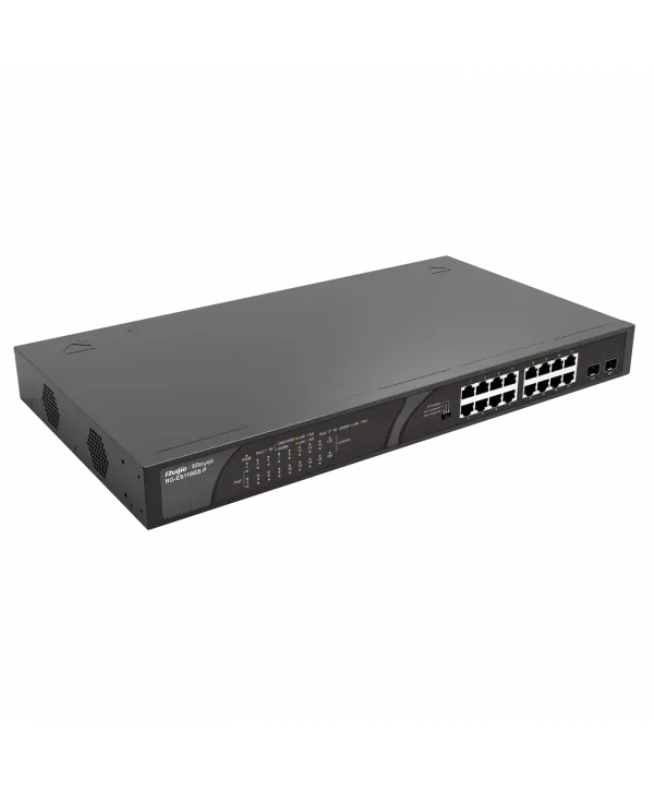 RUİJİE-REYEE RG-ES118GS-P 16XGE 2XGE F.GİGABİT 247W POE SWİTCH