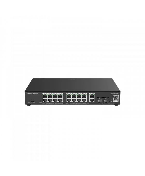 RUİJİE-REYEE RG-ES220GS-P 16XGE-2XGE/SFP-2XGE UPLİNK 250W POE SWİTCH