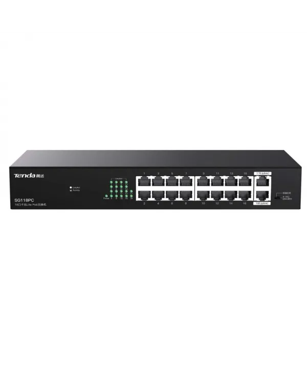 TENDA SG118PC 18PORT GIGABIT 10/100/1000 POE+ SWITCH