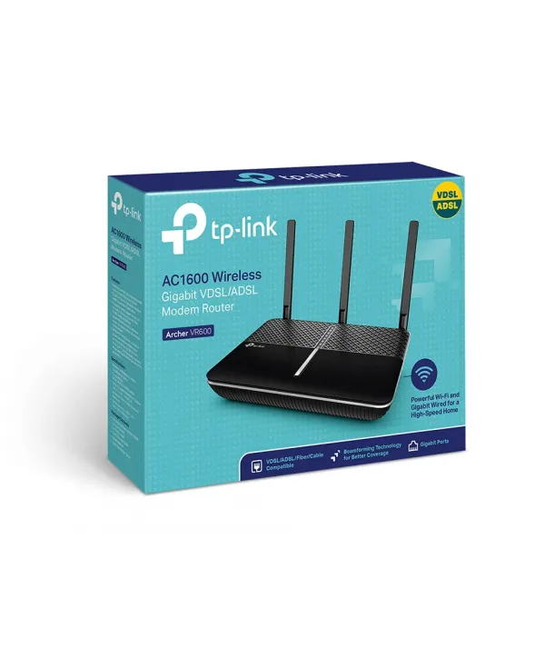 TP-LINK ARCHER VR600 4PORT ADSL2 1300Mbps MODEM/ROUTER