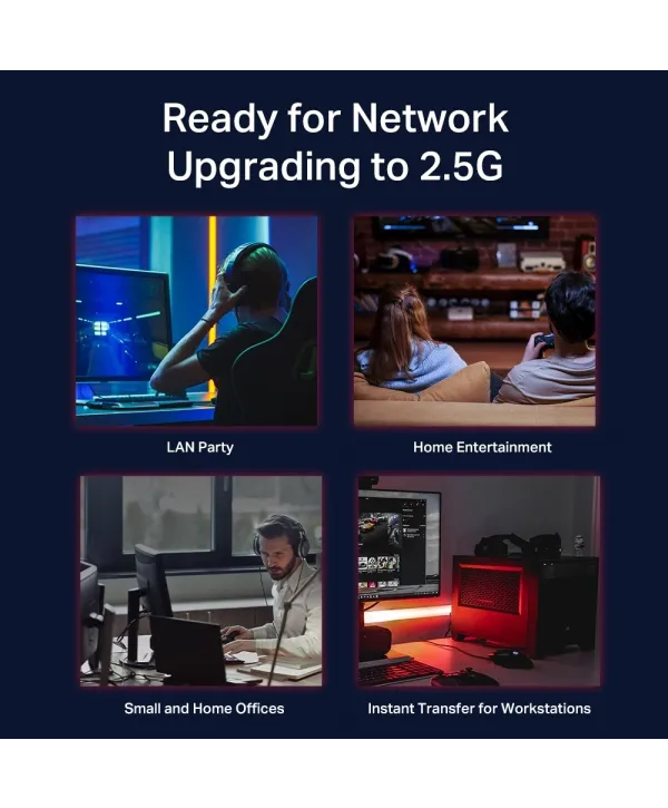 TP-LINK TL-SG108-M2 8PORT 10/100/1000 YÖNETİLEMEZ SWITCH