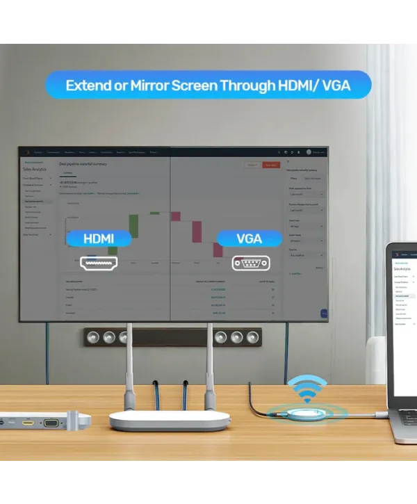 UNITEK KABLOSUZ HDMI VERİCİ & ALICI KIİTİ (V1183A01)