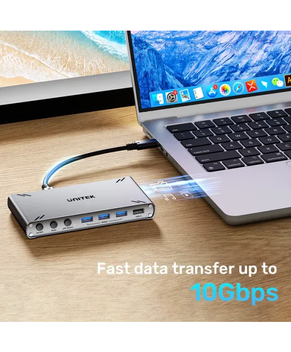 UNITEK USB-C 10GBPS HDMI KVM SWITCH (D1118AGY01-EU)